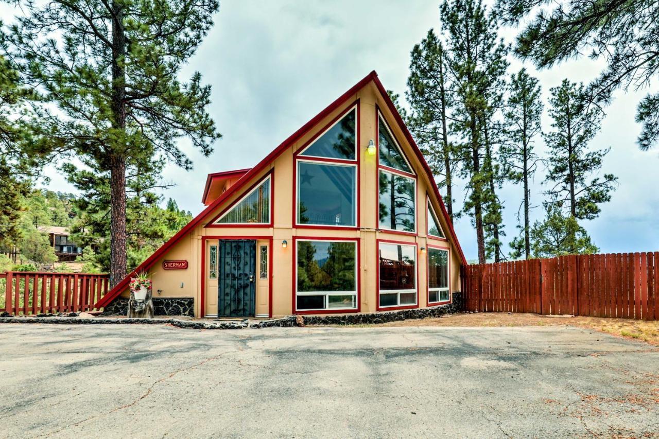 A-Frame Ruidoso Retreat With Deck, Grill And Views! Villa Eksteriør billede