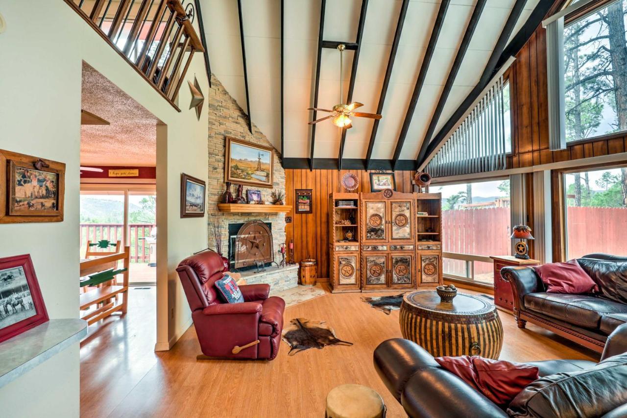A-Frame Ruidoso Retreat With Deck, Grill And Views! Villa Eksteriør billede