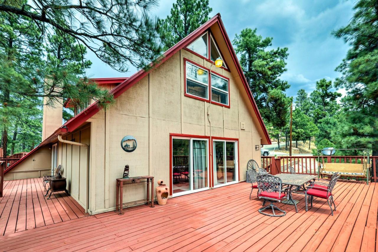 A-Frame Ruidoso Retreat With Deck, Grill And Views! Villa Eksteriør billede