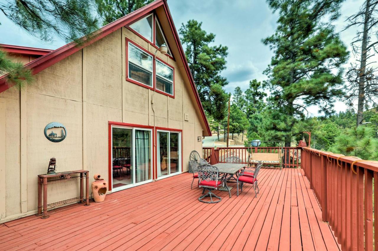 A-Frame Ruidoso Retreat With Deck, Grill And Views! Villa Eksteriør billede