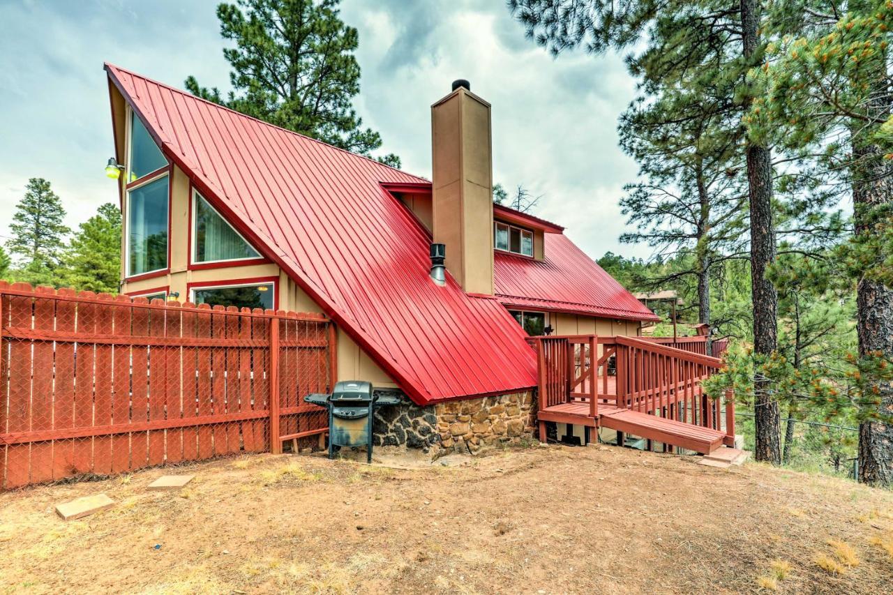 A-Frame Ruidoso Retreat With Deck, Grill And Views! Villa Eksteriør billede