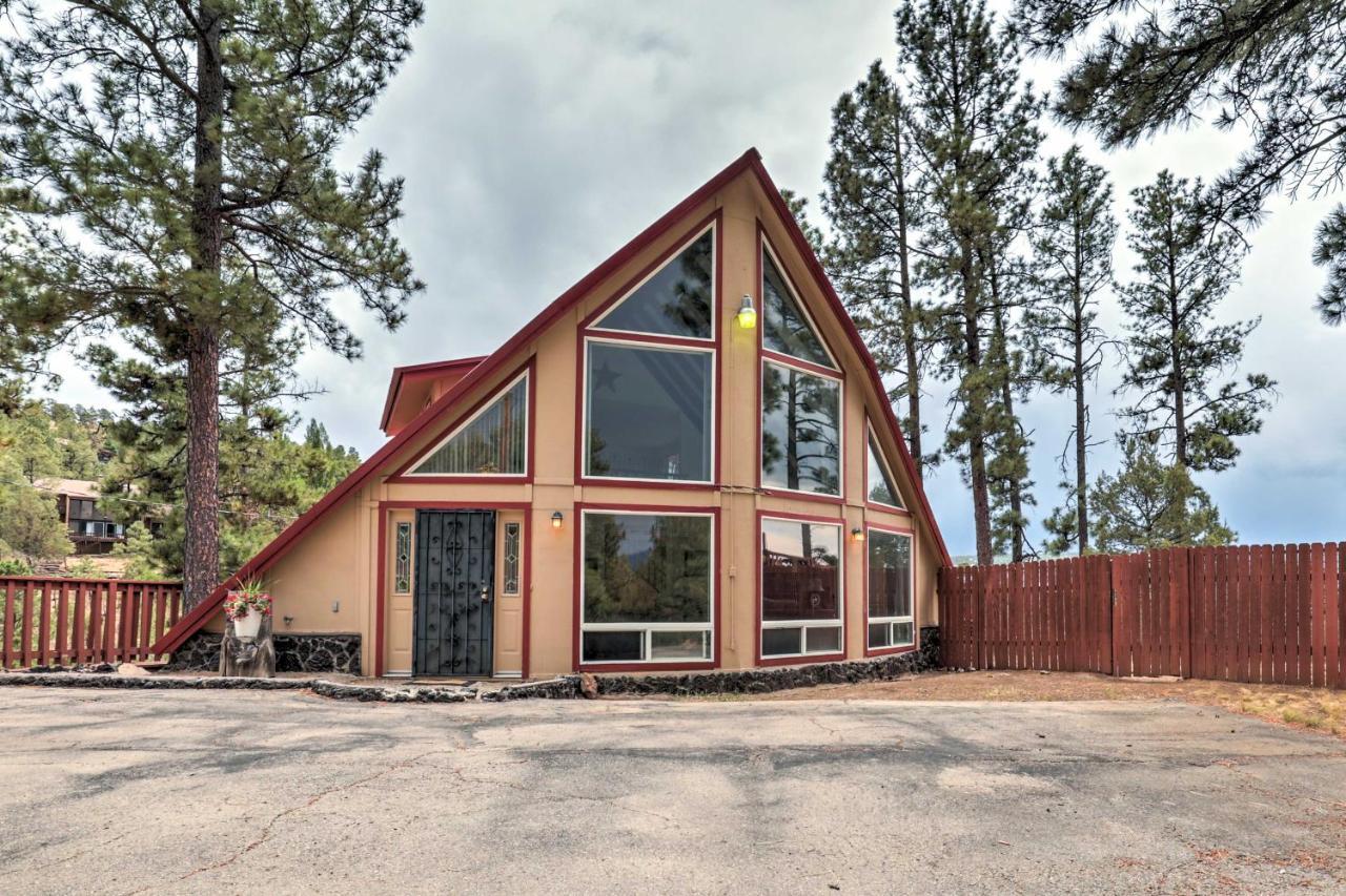 A-Frame Ruidoso Retreat With Deck, Grill And Views! Villa Eksteriør billede